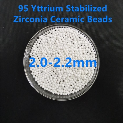 95 keramisches reibendes Medien-2.2mm stabilisiertes Zirkoniumdioxid Yttria für Farbe