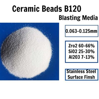 700HV gute keramische startende Medien B120 der Kugelgestalt-85% des Zirkoniumdioxid-0.125mm