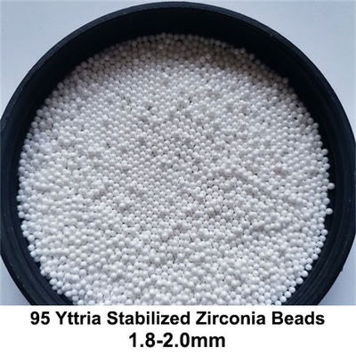 Bördelt Yttrium stabilisiertes Zirkoniumdioxid 95 reibenden Hochviskositätsschlamm der Medien-1.8-2.0mm 2.0-2.2mm