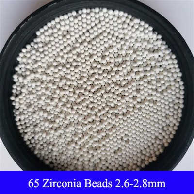 1.6-1.8mm 2.6-2.8mm Zirkonium-Kieselsäureverbindung bördelt 65, die Zirkoniumdioxid reibende Medien bördelt