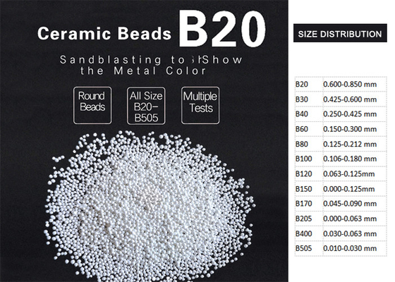 ZrO2 60-65% konsequente Oberflächenende keramische Perlen-der startenden Dichte-3,85 hohen Härte-G/Cm3