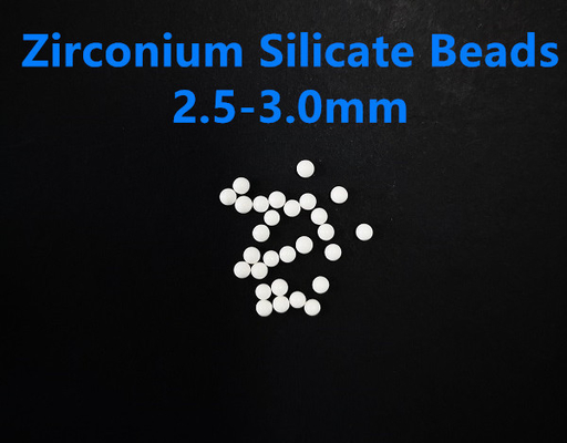 2.5-3.0mm Zirkonium-Kieselsäureverbindung bördelt 65 Zirkoniumdioxid-die reibende Perlen-Schädlingsbekämpfungsmittel-Streuung