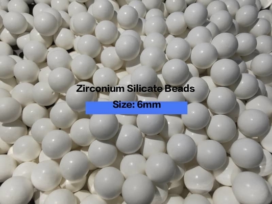 Zirkoniasilikat-Perlen Schleifmedien Sinter 65 ZrO2 4,0 g/cm3 Dichte