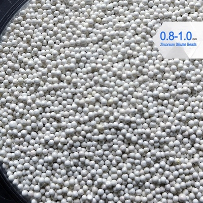 Zirkonium-Kieselsäureverbindung Hochspg-900 bördelt 0.8-1.0mm Dichte 4g/cm3 für das Druckfarbereiben