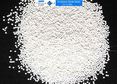 65% bördelt keramische reibende Ball-Zirkonium-Kieselsäureverbindung Medien-ZrO2 1,0 - 1,2 Millimeter für Schädlingsbekämpfungsmittel