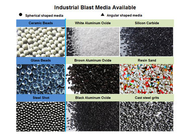 Startendes Medien-keramische Perlen-Glasperle-Stahlschuss- und Brown-Aluminiumoxid