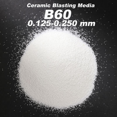 Ideal Spherical Shape Ceramic  Blasting Media B40 B60 B80 B100 For Metal Surface Finish