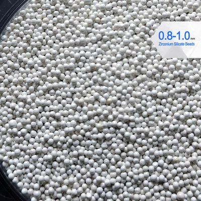 900 HV Zirconium Silicate beads 0.8-1.0mm 4g/cm3 Density For Printing Ink grinding