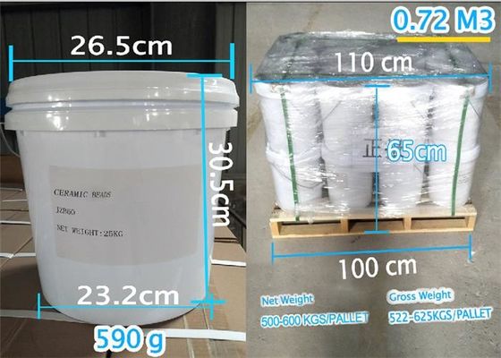 Ceramic beads blasting media ZrO2 60% Min. B100 size 0.106-0.180mm