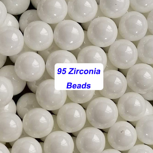 Partikelgröße 0,1-50 mm Zirkonia-Schleifmedien mit einer echten Dichte von 6,05 kg/dm3