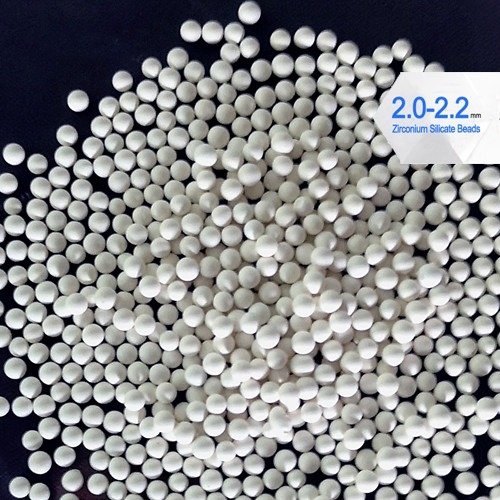 0.6mm -10mm Zirkoniumdioxid-bördelt reibende Medien-Zirkoniumkieselsäureverbindung für das Beschichten/Malerei/Tinte