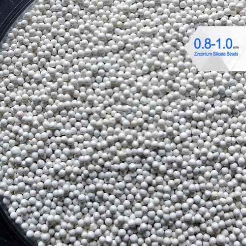 Zirkonium-Kieselsäureverbindung Hochspg-900 bördelt 0.8-1.0mm Dichte 4g/cm3 für das Druckfarbereiben